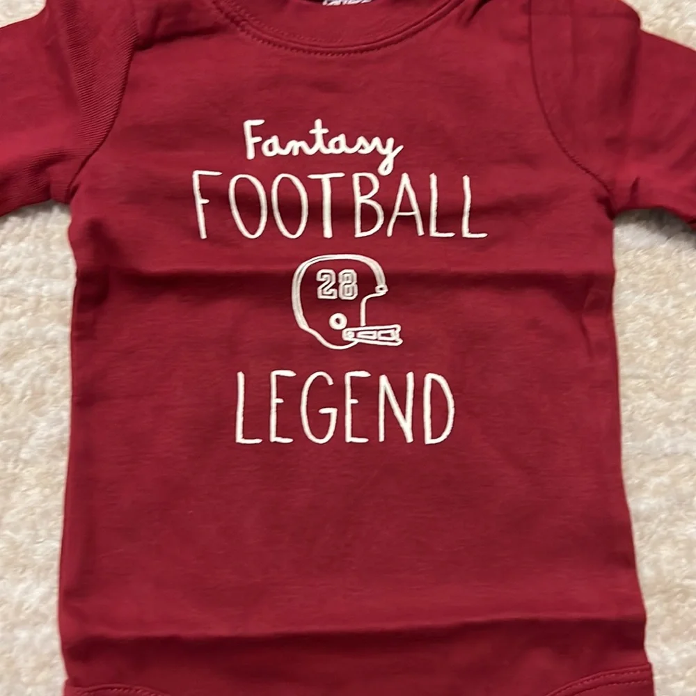 NWT Gender Neutral Carters Fantasy Football legend onesie!